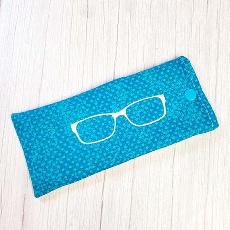 Eyeglass Case - Blue Dots