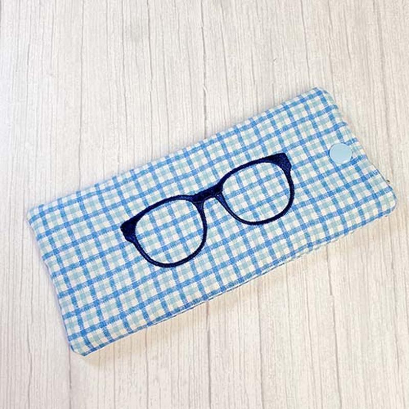 Eyeglass Case - Blue Plaid