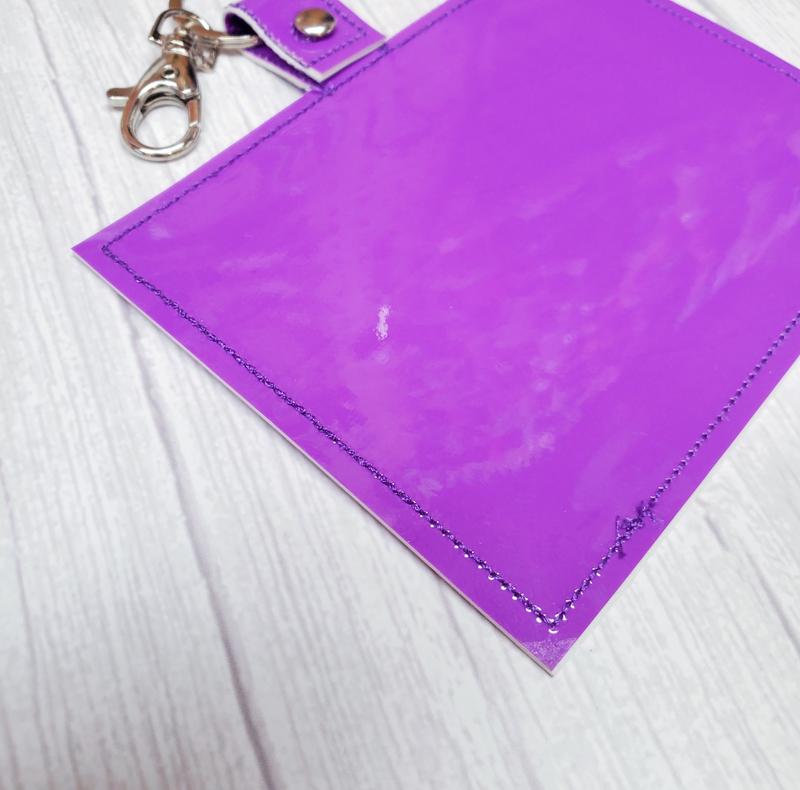 Vaccine Card Holder Solid Purple