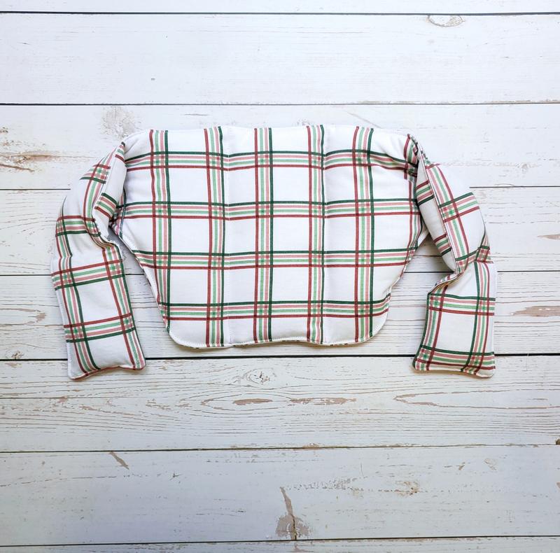 Red and Green Plaid on Ivory (UNS)