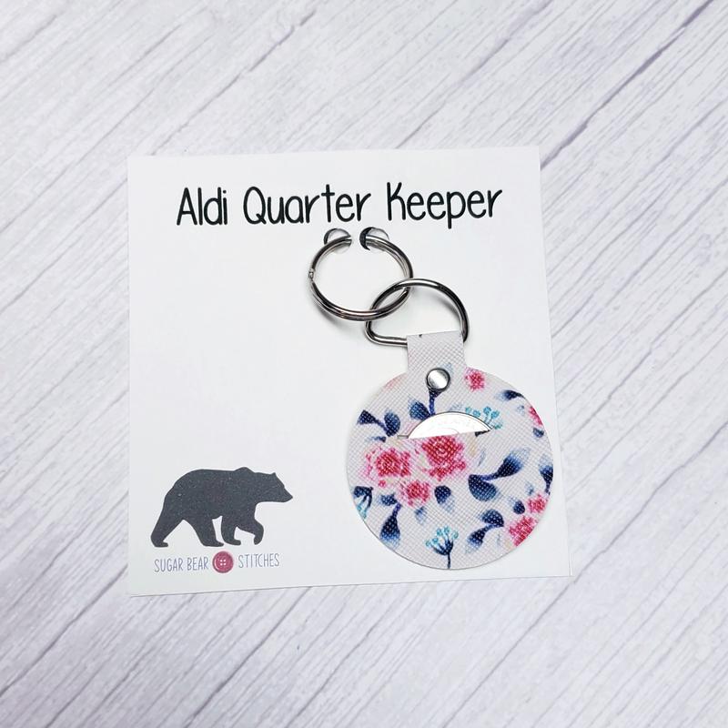 Quarter Keeper - Pink and Blue Floral