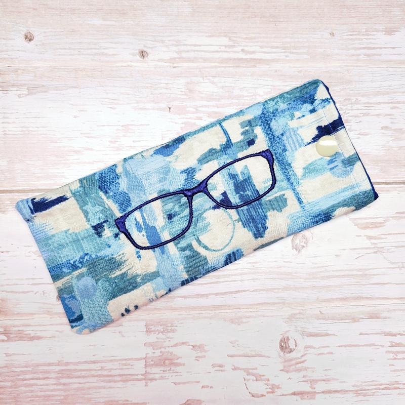Eyeglass Case - Distressed Blue