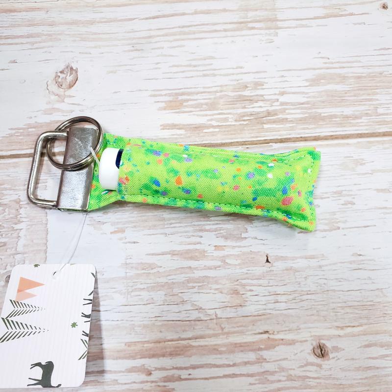 Chapstick Holder - Lime Green w Speckles
