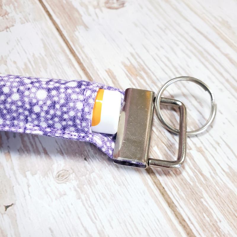 Chapstick Holder - Purple with White Dots